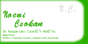 noemi csokan business card